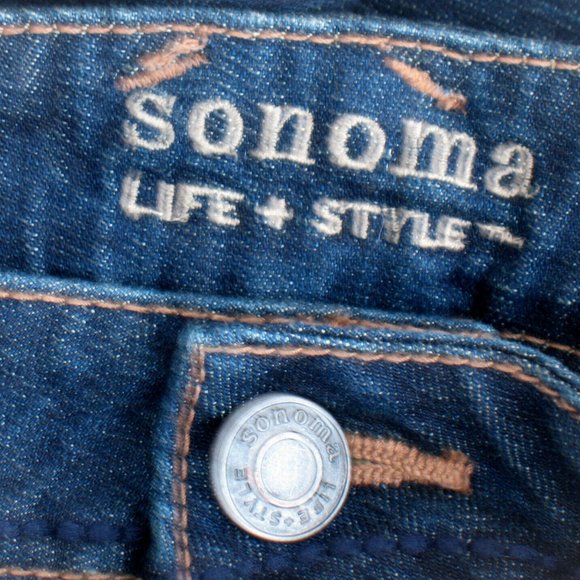 Sonoma Flare Dark Stretch Low Rise W/ Belt Tag 10 - Picture 5 of 8